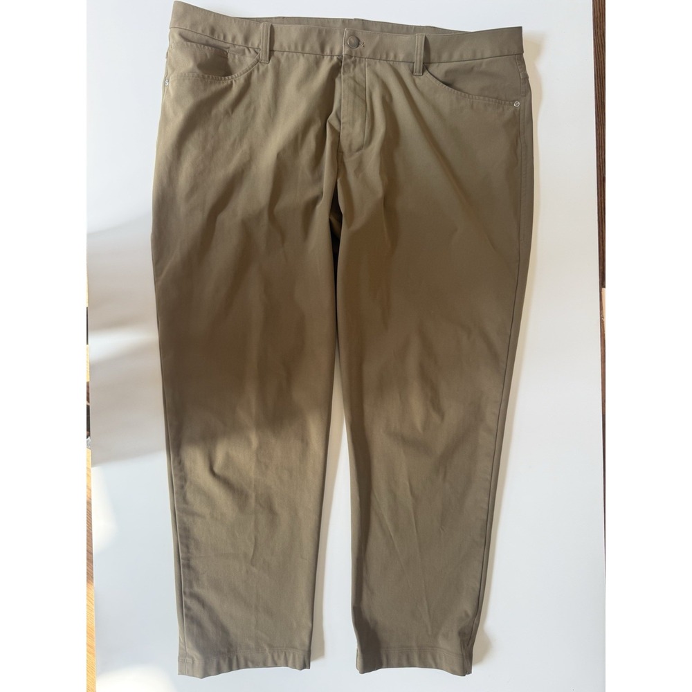 Lululemon ABC Pant Classic-Fit Warpstreme Brown Mens 44x29 LM5O1S